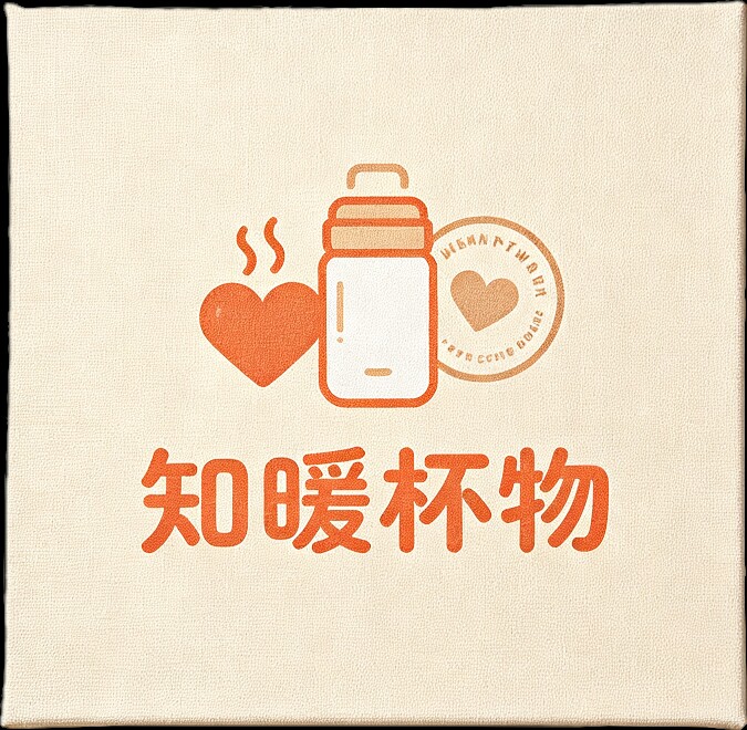 知暖水杯馆的LOGO