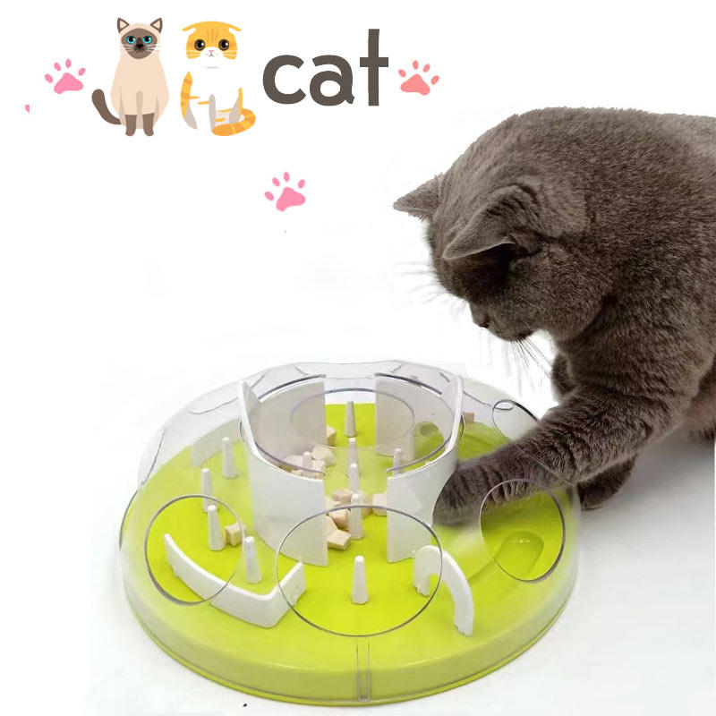 Cat self-hey toy cat and dog food Tibetan food pet leaking device puzzle eat and play dual-purpose feeder maze treasure hunt box