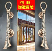 Door handle wooden door glass door cover sliding door handle European antique antique bronze KTV handle 310