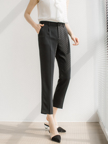 Herbenwind 90% Straight Silo Western Pants Woman Commute High Waist Loose Lenty 100 Hitch Smoke Pipe Casual Pants Spring Thin
