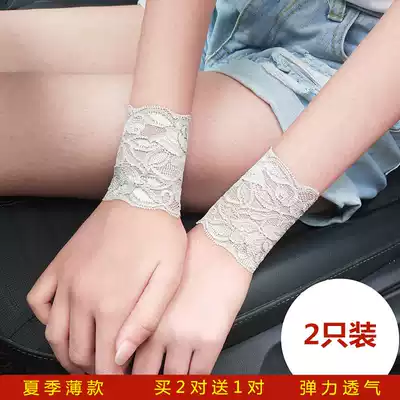 Summer thin cover tattoo wrist cover cover scar scar short fake sleeves decorative sunscreen sleeve cover Elbow arm cover