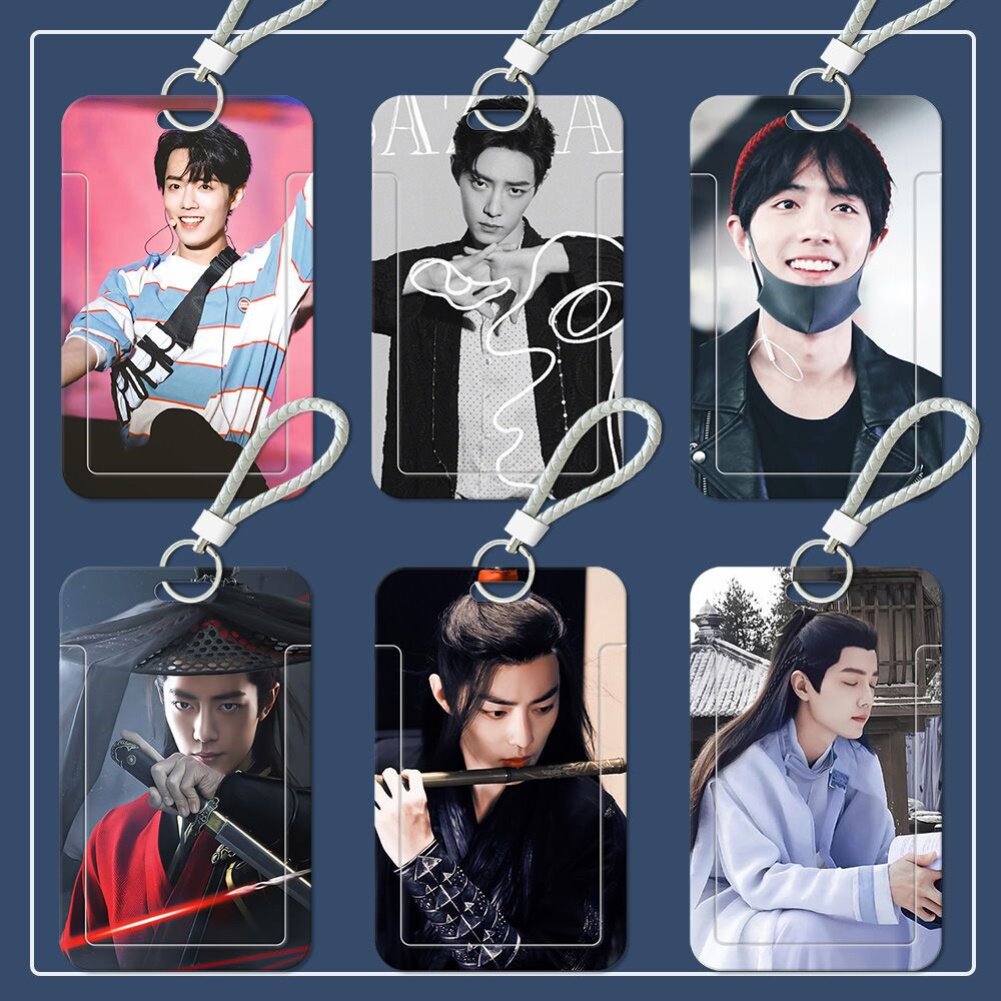 Xiao Zhan's peripheral bus and subway card protective cover, halter neck, wrist strap, student meal card, campus access control, door card cover
