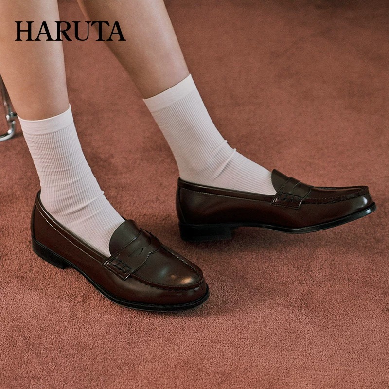 Универсальная японская школьная юбка Haruta для студентов, школьная плиссированная юбка в английском стиле, лоферы