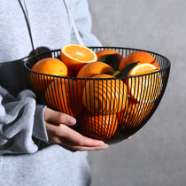 Iron Art Modern Creative Fruit Pan Fruit Basket Living Room Tea Table Home Nordic Minimalist Style Drain Basket Red Fruits Pan
