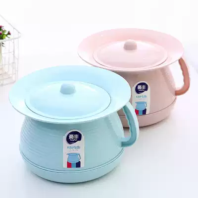 Plastic spittoon children toilet household urine bucket child urine bucket thickened urine basin with lid