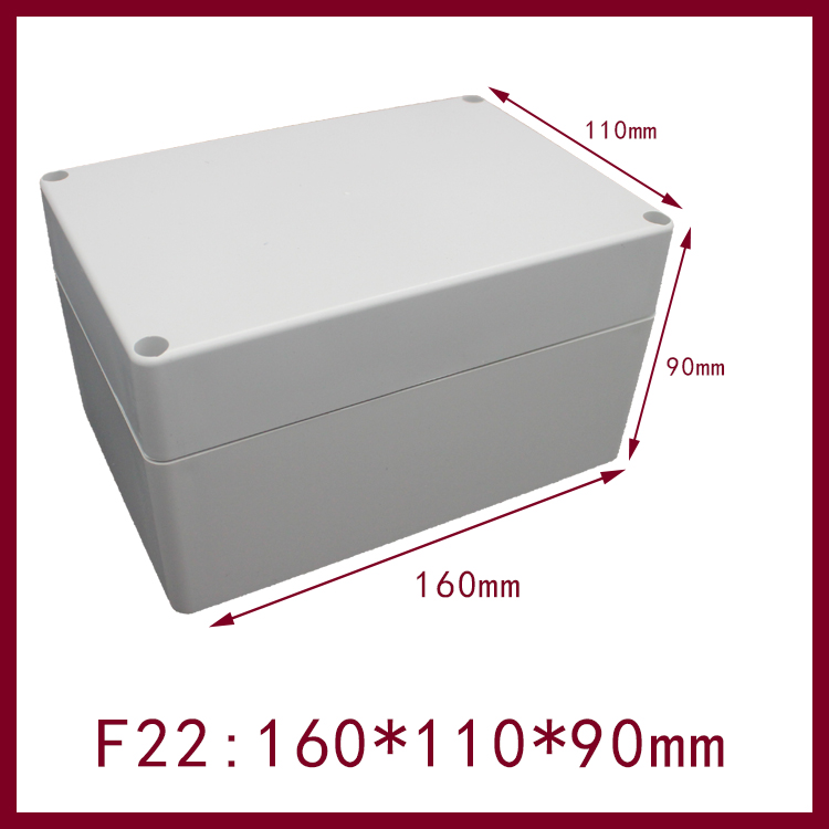 F22:160 * 110 * 90 plastic waterproof case outdoor monitoring housing wiring terminal box Universal junction box