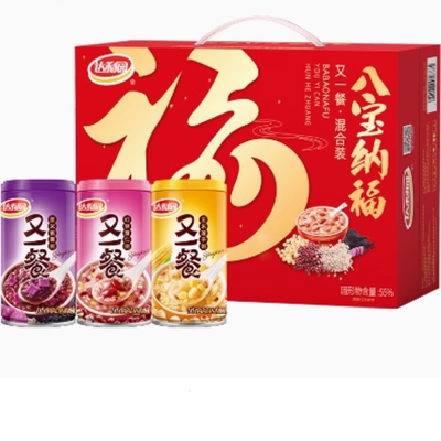 【限定礼盒】达利园八宝粥混合装360g*12罐营养送长辈过节送礼品
