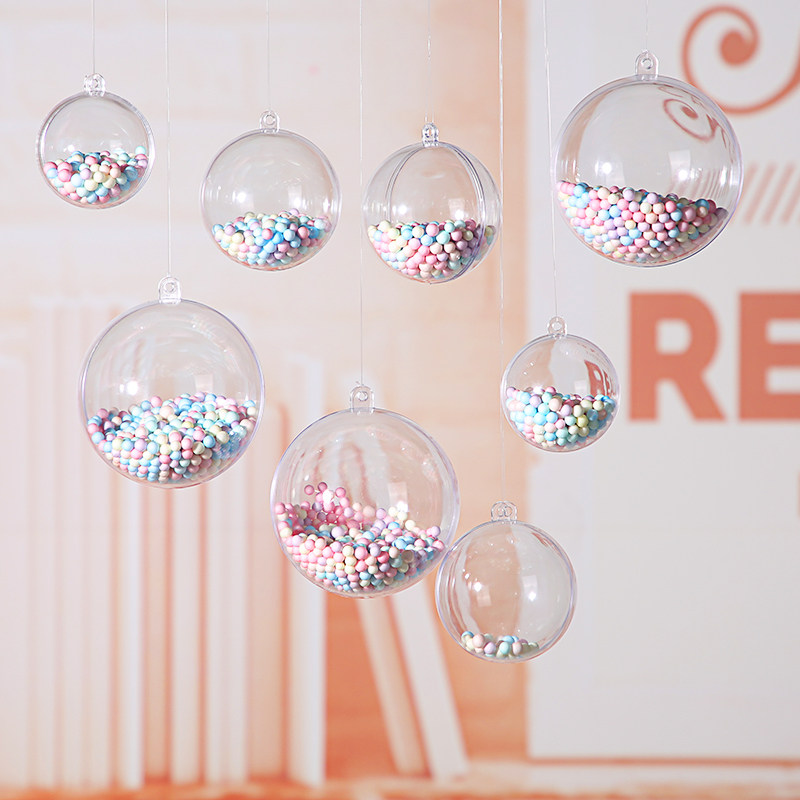 New Year's Eve Valentine's Day Costume Shop Atmosphere Overhanging Ceiling Decoration Hanging window Ball Ceiling Acrylic ball hanging ball