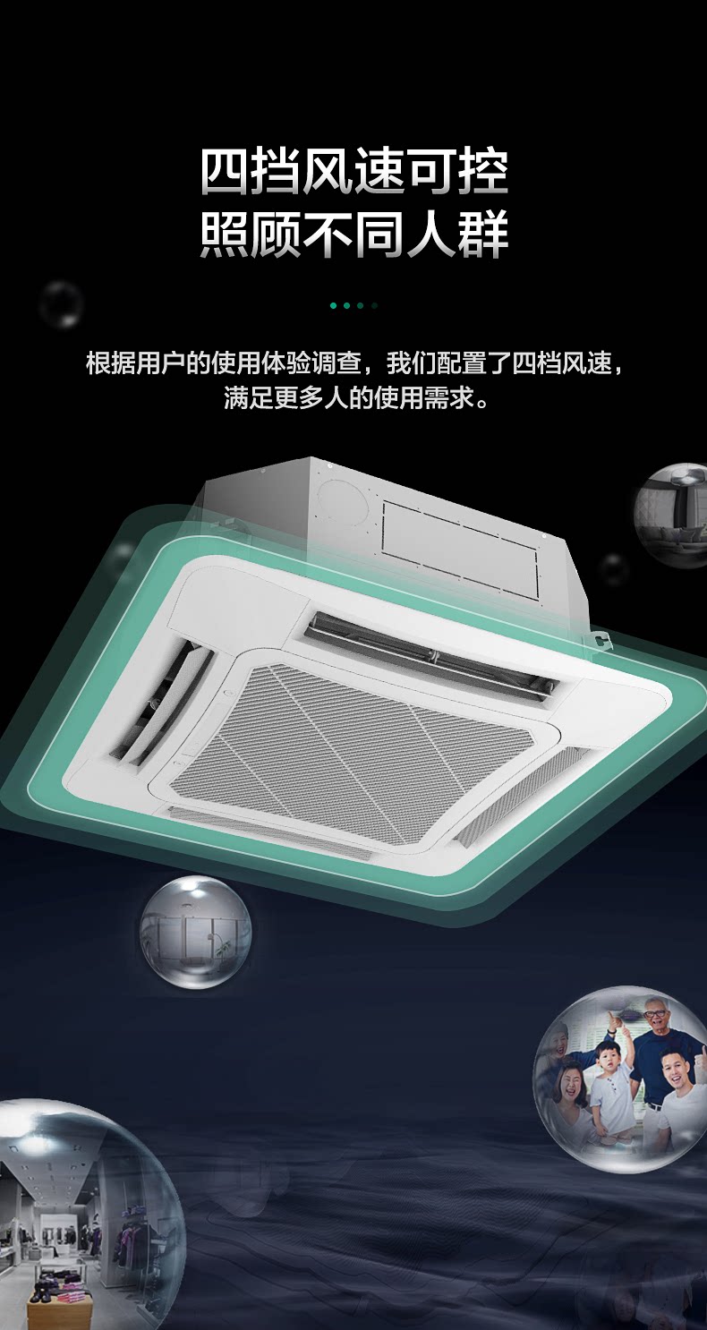 烟台格力天井机5匹天花机KFR-120TW/(1256S)NhBa-3