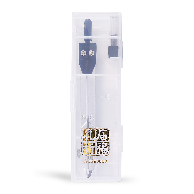 Chenguang compasses junior high school and primary school students with learning drawing tool set standard practical type comes with clip pen lead sub-rule professional drawing ruler multi-functional metal stainless steel men and women stationery