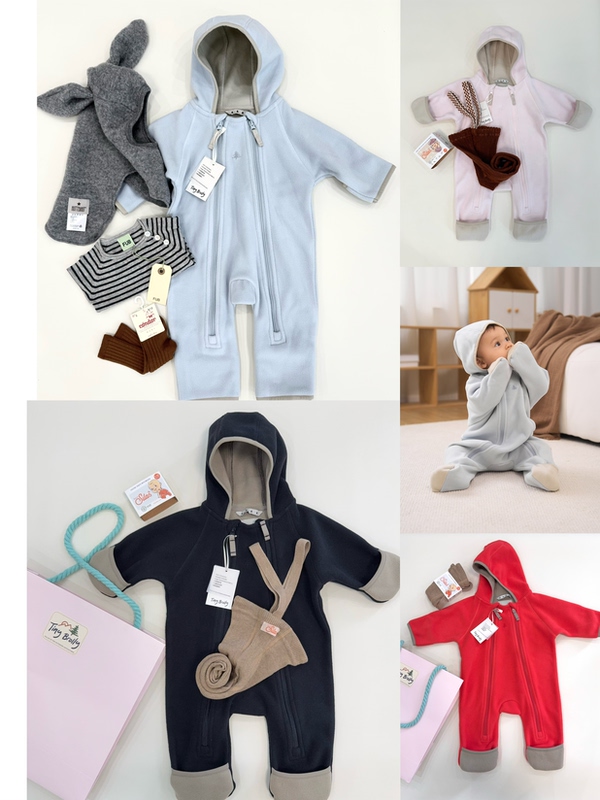 Now Available: Nordic Genuine Fabric Tinybrolly Baby Spring and Autumn Fleece Jumpsuit with Foot Cover Now Available: Nordic Genuine Fabric Tinybrolly Baby Spring and Autumn Fleece Jumpsuit with Foot Cover