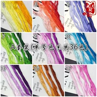 Комплект, шелковые нитки, 36 цветов