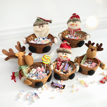 Christmas candy basket fruit basket snack basket large kindergarten Christmas party props scene arrangement supplies