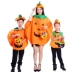 Ngày Halloween người lớn và trẻ em quần áo bí ngô dễ thương cos đạo cụ mẫu giáo trang phục cha mẹ-con biểu diễn trang phục