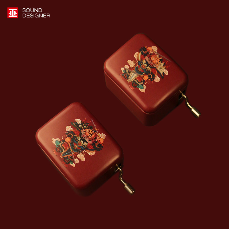 Wu Pandora's hand-cranked music box Tiger Guard series Guochao's birth year Tiger year guardian gift to send friends music box