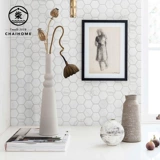 小火柴 Nordic ins мраморный каменный рисунок шестиугольный мозаичный плитка плитка на стена кирпич гостиная кухня туалет