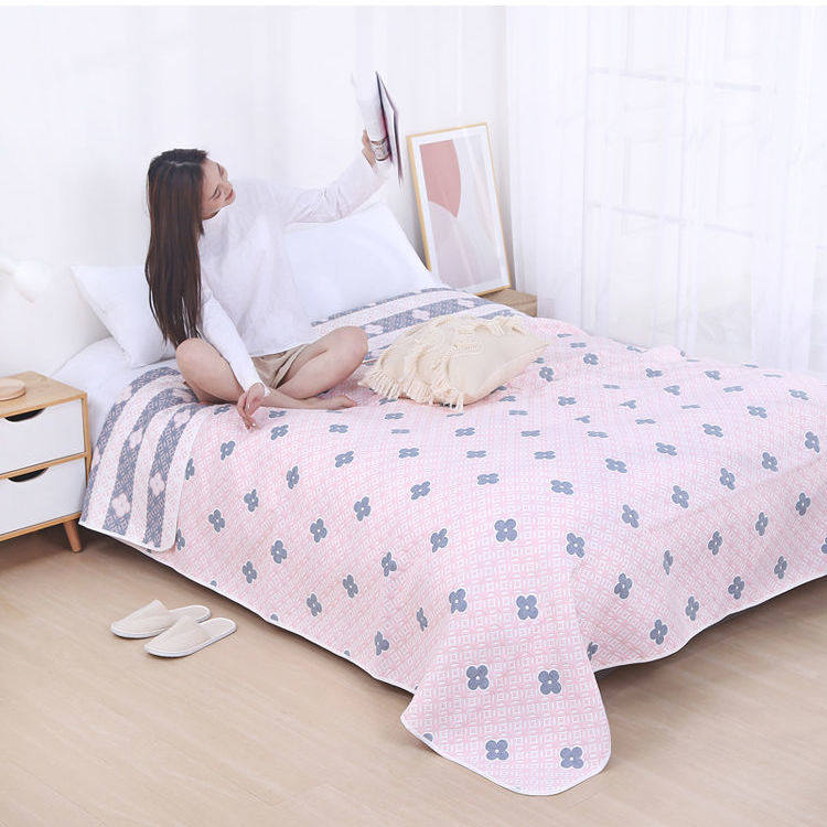 Cool mat 2022 new multilayer gauze pure cotton soft mat Summer bed linen Single piece 1 5m1 8 m 2m1 2