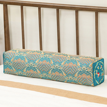 Find in Palau Chinese antique pillow brocade embroidery Ancient old fashioned buckwheat Chrysanthemum Sleep with Rectangular Neck High Pillow