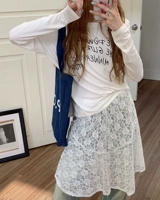 Белый, эластичная талия