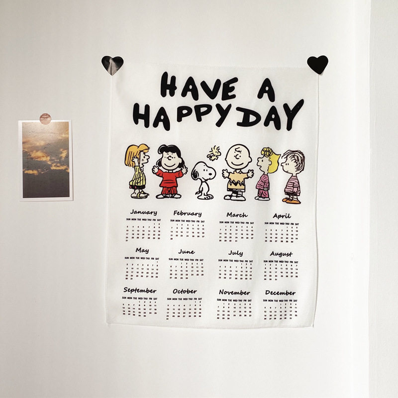 East Plains Wind 2022 Calendar hanging Bushinu cute student Dormitory Home Decoration Gift Hanging Calendar