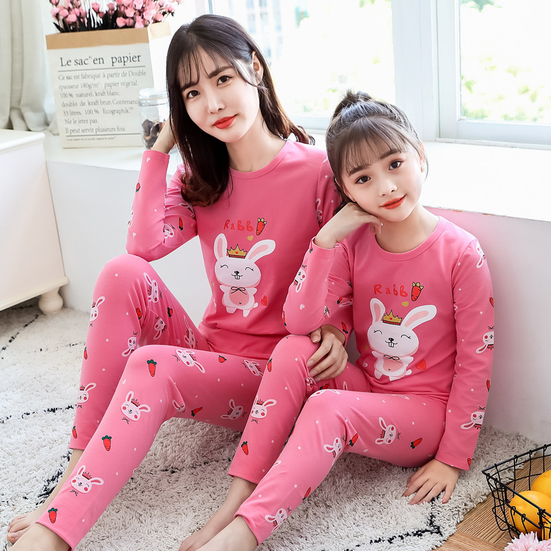 Cô gái đồ lót ấm set bông giữa con lớn 11 tuổi 12 bông áo len 13 dễ thương dầy quần trẻ em mùa thu.