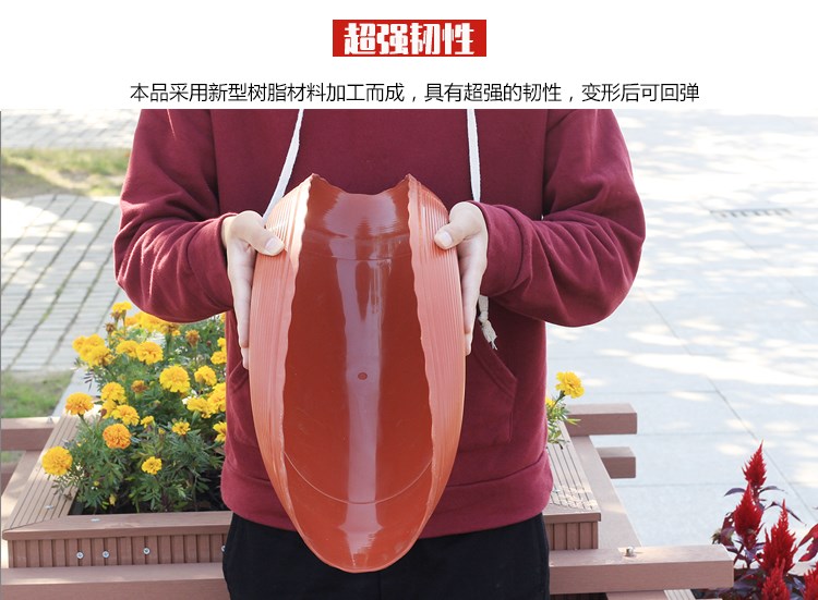 Small circular disc ceramic garden flower pot tray plastic household ground leak prevention desktop mat base