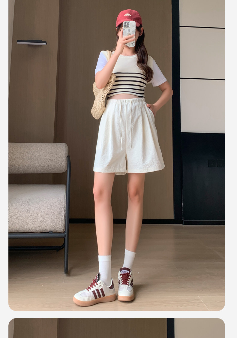 孕妇短裤夏季薄款外穿无托腹不勒肚子奶芙裤宽松休闲打底裤子夏装 — 24