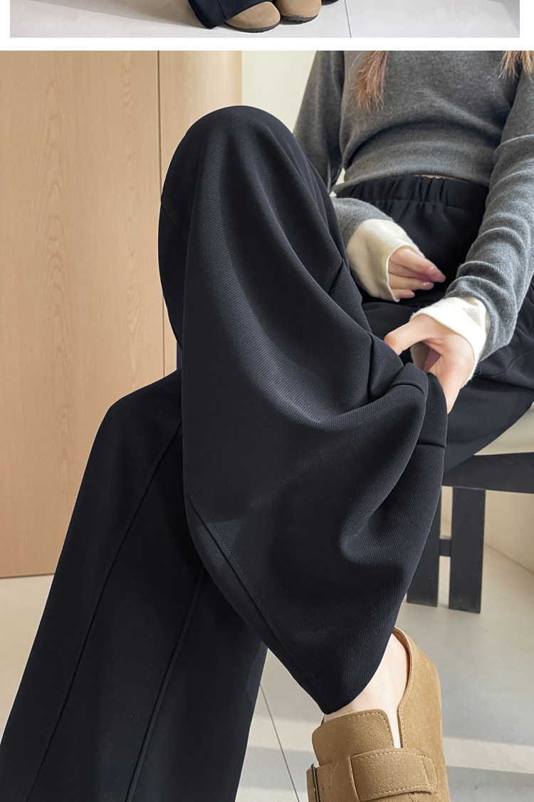 孕妇裤秋装春秋季外穿薄款不勒肚子小个子西装喇叭裤窄版微喇裤子 — 17