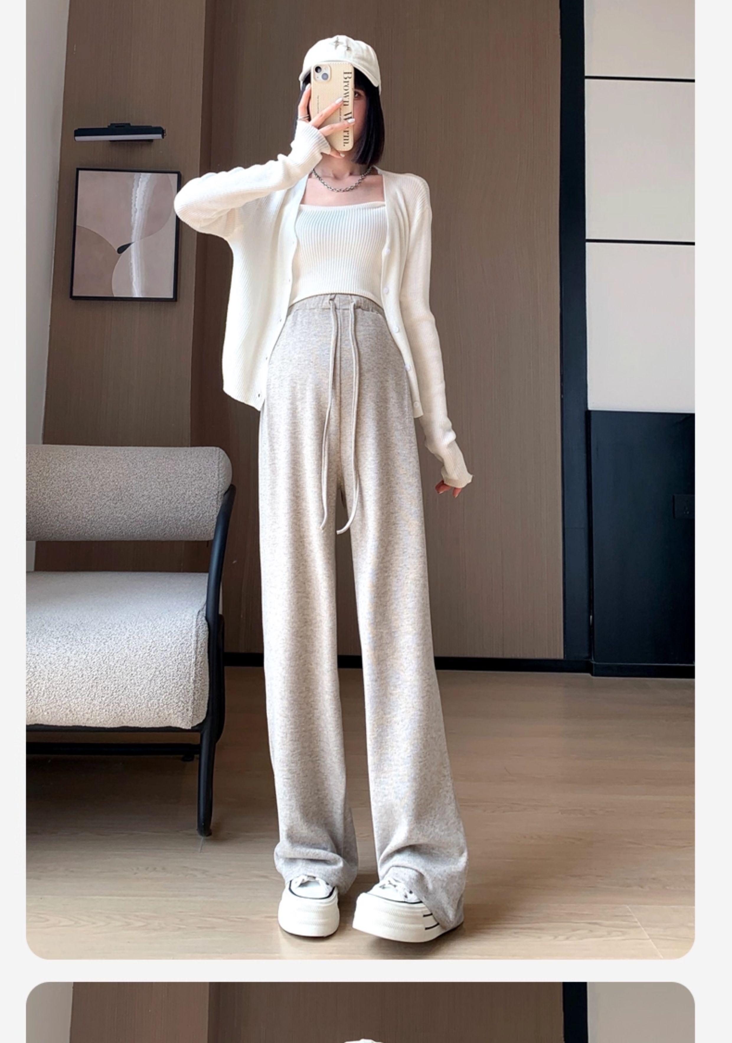 孕妇裤子春秋季外穿阔腿裤不勒肚子无托腹小个子2026新款孕期秋装 — 28