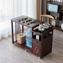 Mobile teatable tea table light luxury home balcony Tea Kung Fu integrated coffee table living room kettle small tea tray set