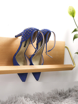 Black walnut solid wood shoe rack shelf simple household porch wall-mounted ultra-thin net red shoe rack dormitory wooden creativity