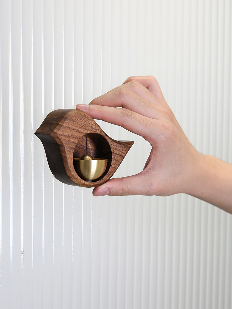 Magnetic bird bell suction door-style Japanese windbell Dopamine enter reminds pure copper doorbell creative gift