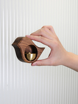 Magnetic doorbell bird windbell Yamaguchi Hisayuki Japanese-style doorbell clang pendant decoration home solid wood creative housewarming gift