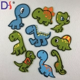 Динозавр, штаны, большая мультяшная заплатка для ремонта пятки, с вышивкой