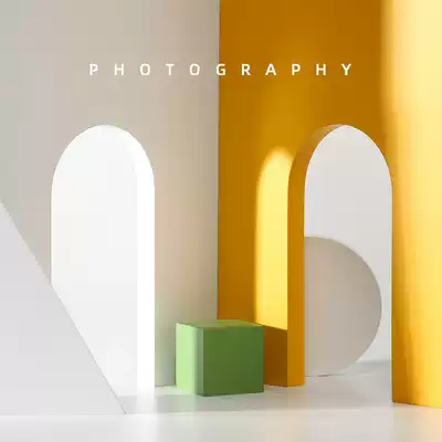 Photography props geometry three-dimensional space shooting arched door hole hollow cube arch photo background decoration makeup cosmetics photo props electronic products mother and baby shooting scene door