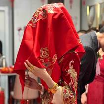 Wedding red hijab bride Chinese style tassel Xiuhe suit turban hippa phoenix crown Xiapei wedding supplies collection