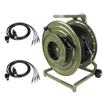 Fengqing single-mode 4-core TPU field armored optical cable wall-mounted metal aviation head cable car four-core LC FC SC ST fiber jumper waterproof base station communication field training and emergency repair