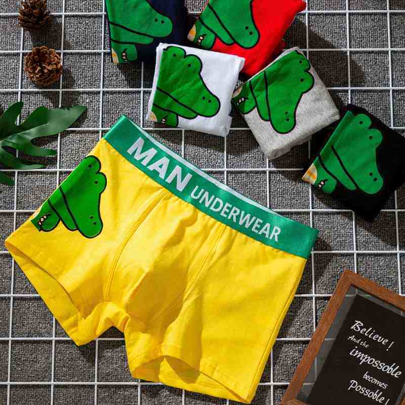 Cat people men's underwear men's boxer pants cotton students high school students junior high school students big children adolescent development period boxer