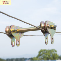 Two wheels four-wheel high-altitude transport equipment accessories for sliding Sooan all-belt pulley cableway pulley cableway