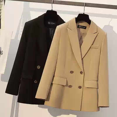 Blazer female Korean version of loose 2021 Spring and Autumn new khaki senior sense casual Net red small suit jacket