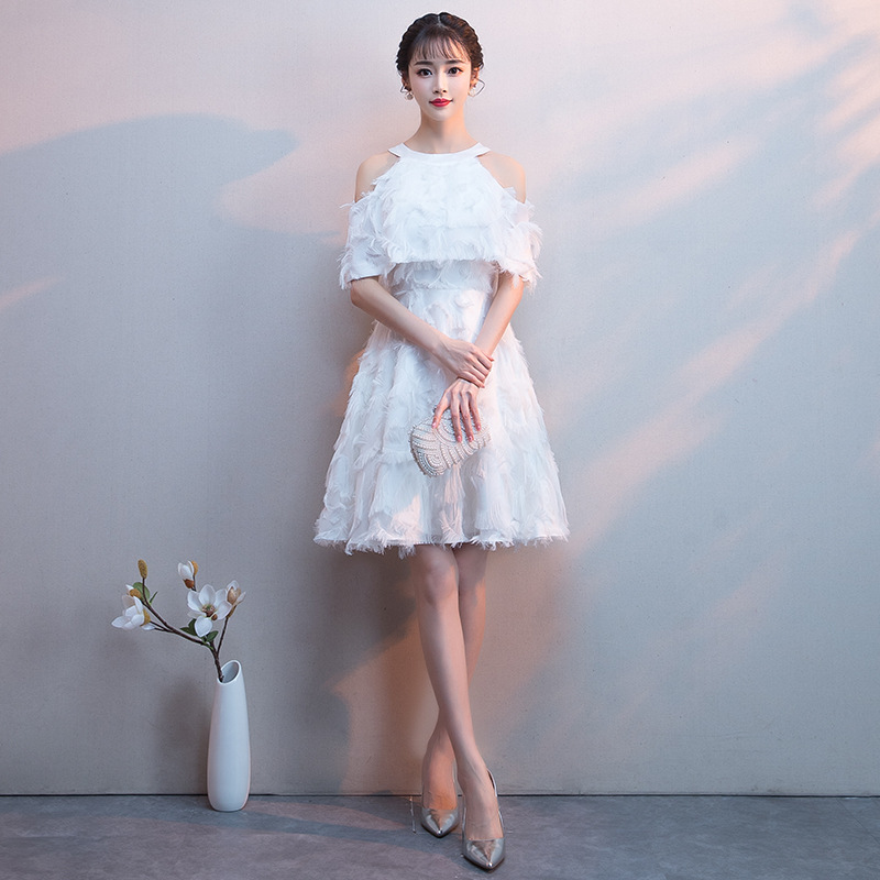  L+White short mini-skirt  