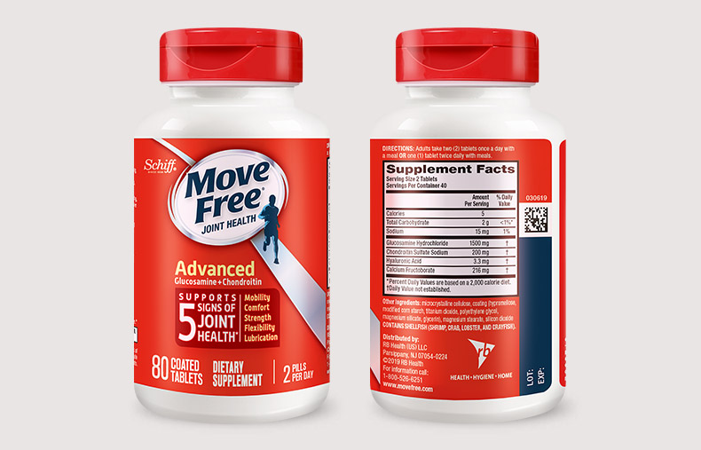 美国产 维骨力MoveFree 红盒软骨素 80粒 关节疼首选 图12