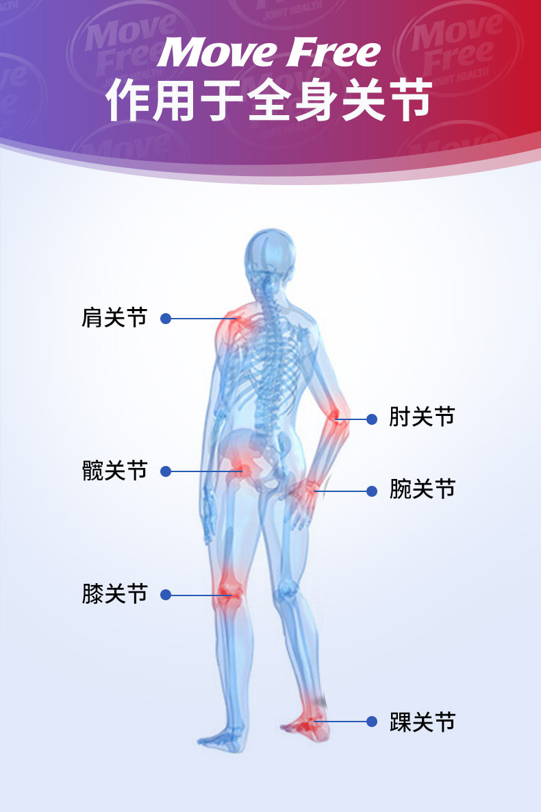 美国产 维骨力MoveFree 红盒软骨素 80粒 关节疼首选 图9