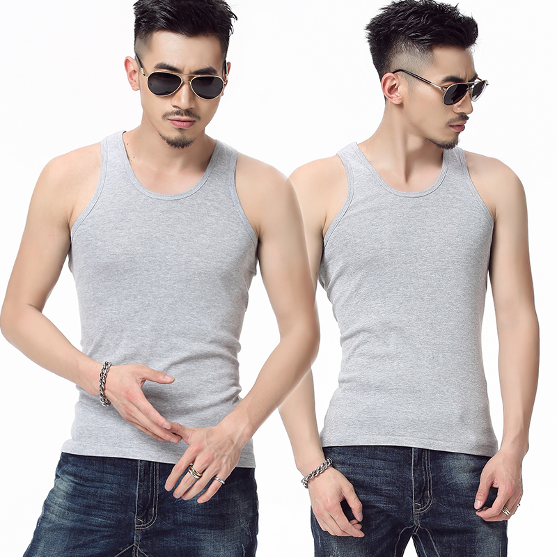 Mens áo bông trẻ thở nam cotton mùa hè mỏng cross-bar thể thao hai chiều dưới hai co dãn gân kheo.