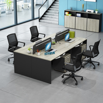 Single desk Office desk Finance desk Staff desk Office desk Simple modern office desk and chair combination