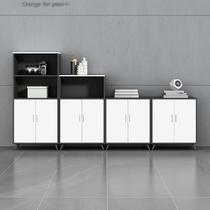 Double door storage locker Low cabinet desk Small financial cabinet Office wooden file cabinet Office file cabinet