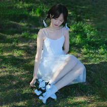 Birthday party adult ceremony Super fairy suspender dress short sweet daily can wear banquet dress female