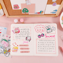 Cute Girl Paper Duct Tape Hand Tent Sticker Tape Decorative Diy Material Hand Ledger Stickers Card Stickers Stickers Colorful Gummed Paper Girl Hearts Diary Stickers 40 pieces