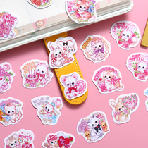 Xi translation sticker cute hand account girl account sticker sweetheart companion 44 ins Wind anime character decoration small pattern Japanese cartoon sticker diy hand account material mobile phone diary sticker