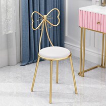 Dresser Makeup Bench Modern Minimalist butterfly knot nemesis red backrest US A table and chairs Sub-bedroom with Nordic teenage girls